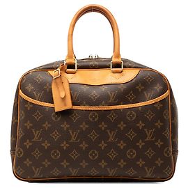 Sac à main Louis Vuitton Monogram Deauville Marron Marron