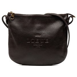 Bolsa transversal LOEWE Leather Heritage marrom Marrom