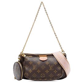 Borsa Louis Vuitton Monogram Multi Pochette Accessoires Marrone Marrone