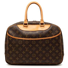 Borsa a mano Louis Vuitton Monogram Deauville Marrone Marrone