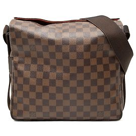 Bolsa transversal Louis Vuitton Damier Ebene Naviglio marrom Marrom