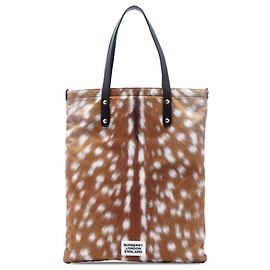 Cabas en poil de pony marron Burberry Marron