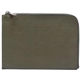 Pochette Jour PM en cuir Epi marron Louis Vuitton Marron