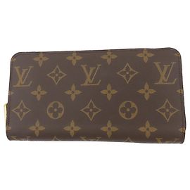 Cartera larga Louis Vuitton Monogram Zippy marrón Castaño