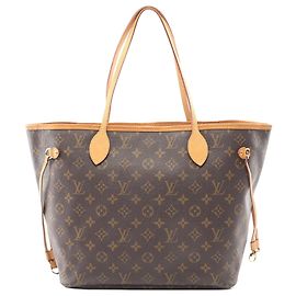 Sac cabas Louis Vuitton Monogram Neverfull MM marron Marron