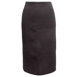 Black Prada Virgin Wool Pencil Skirt Size IT 38 Black