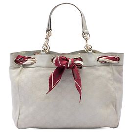 Bolso Tote Gucci Large Guccissima Positano blanco Blanco