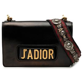 Borsa a tracolla J'Adior in pelle nera Dior Nero