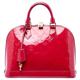 Louis Vuitton Monogram Vernis Alma PM Handtasche rot Rot