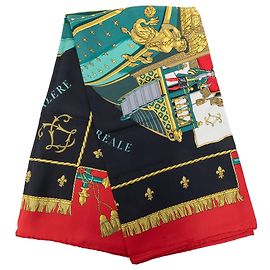 Sciarpa in seta Hermès Multi Vue Du Carrosse De La Galere La Reale 90 Multicolore