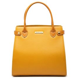 Yellow Burberry Leather Handbag Yellow