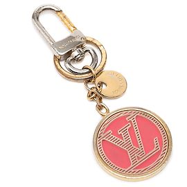 Portachiavi e charm per borsa LV Circle in oro placcato e resina Louis Vuitton D'oro
