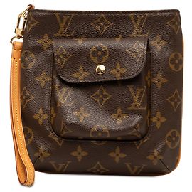 Clutch Louis Vuitton Monogram Partition marrone Marrone
