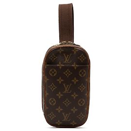 Louis Vuitton Monogram Pochette Gange Umhängetasche braun Braun