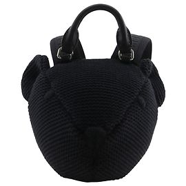 Mochila de algodão Burberry Thomas Bear preta Preto