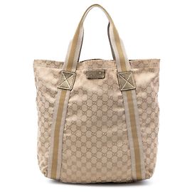 Gucci GG Canvas Web Tote beige Beige