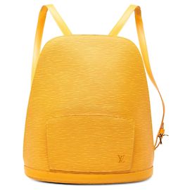 Yellow Louis Vuitton Epi Gobelins Backpack Yellow