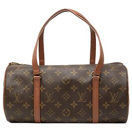 Sac à main Louis Vuitton Monogram Papillon 30 Marron Marron