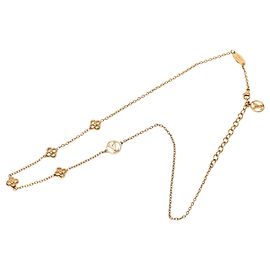 Collier complet à fleurs plaqué or Louis Vuitton Gold Doré