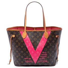 Bolsa Tote Louis Vuitton Limited Edition Monogram Grenade V Neverfull MM Marrom Marrom