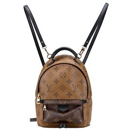 Brown Louis Vuitton Monogram Reverse Mini Palm Springs Backpack Brown