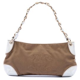 Borsa a tracolla Olsen in tela marrone Chanel Marrone