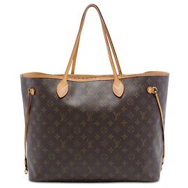 Sac cabas Louis Vuitton Monogram Neverfull GM Marron Marron