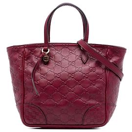 Bolsa Satchel Gucci Bree Small Guccissima Vermelha Vermelho