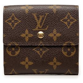 Cartera Louis Vuitton Monogram Elise Marrón Carteras Pequeñas Castaño