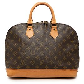 Brown Louis Vuitton Monogram Alma PM Handbag Brown