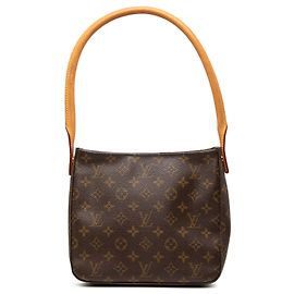 Borsa a tracolla Louis Vuitton Monogram Looping MM Marrone Marrone