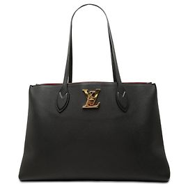 Sac Shopper Lockme en cuir noir Louis Vuitton Noir
