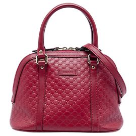Bolsa Dome Mini Microguccissima Gucci vermelha Vermelho