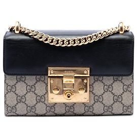 Bandolera Gucci Small GG Supreme Padlock Beige Beige
