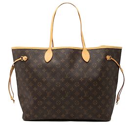 Sac cabas Louis Vuitton Monogram Neverfull GM Marron Marron