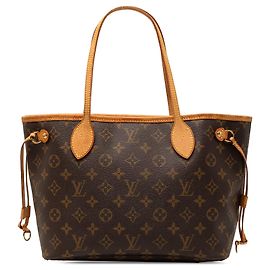 Sac cabas Louis Vuitton Monogram Neverfull PM Marron Marron
