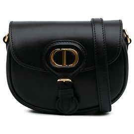 Borsa a tracolla Bobby Micro in pelle di vitello nera Dior Nero