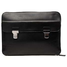 Clutch in pelle Saint Laurent nera Nero