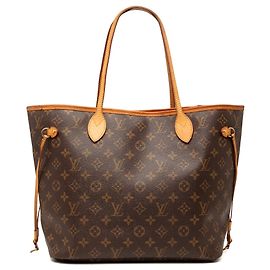 Borsa Tote Louis Vuitton Monogram Neverfull MM Marrone Marrone