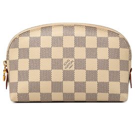 Necessaire Louis Vuitton Damier Azur bianca Bianco