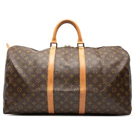Borsa da viaggio Louis Vuitton Monogram Keepall 55 marrone Marrone
