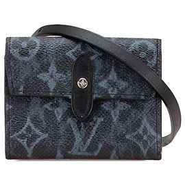 Louis Vuitton Monogram Pastel Kartenetui Schwarz Schwarz