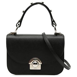 Sac Satchel Prada Saffiano Lux Arcade Noir Noir