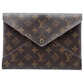 Clutch Louis Vuitton Monogram Pochette Kirigami GM marrone Marrone