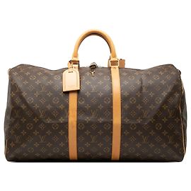 Borsa da viaggio Louis Vuitton Monogram Keepall 55 marrone Marrone