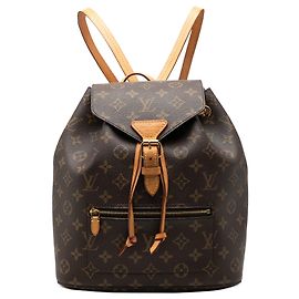 Brown Louis Vuitton Monogram Montsouris Backpack Brown