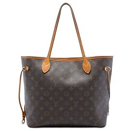 Sac cabas Louis Vuitton Monogram Neverfull MM Marron Marron