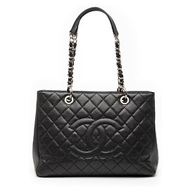 Borsa Grand Shopping Tote Chanel Caviar Nera Nero