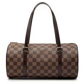 Brown Louis Vuitton Damier Ebene Papillon 30 Handbag Brown
