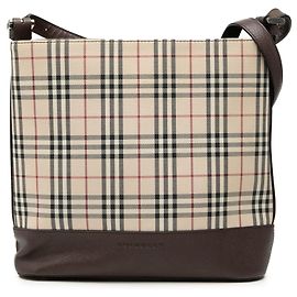 Bolsa de ombro em canvas Burberry House Check bege Bege